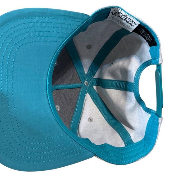 Pokemon Ball Cap Youth Charizard Gray and Teal Unworn Flat Brim Snapback OSFM - Picture 6 of 7